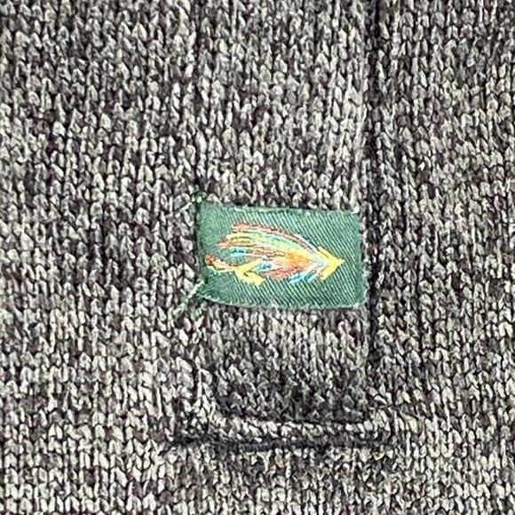 Orvis Sweatshirt Mens Extra Large Black Pullover 1/4 Zip Pockets Lined - Picture 6 of 11